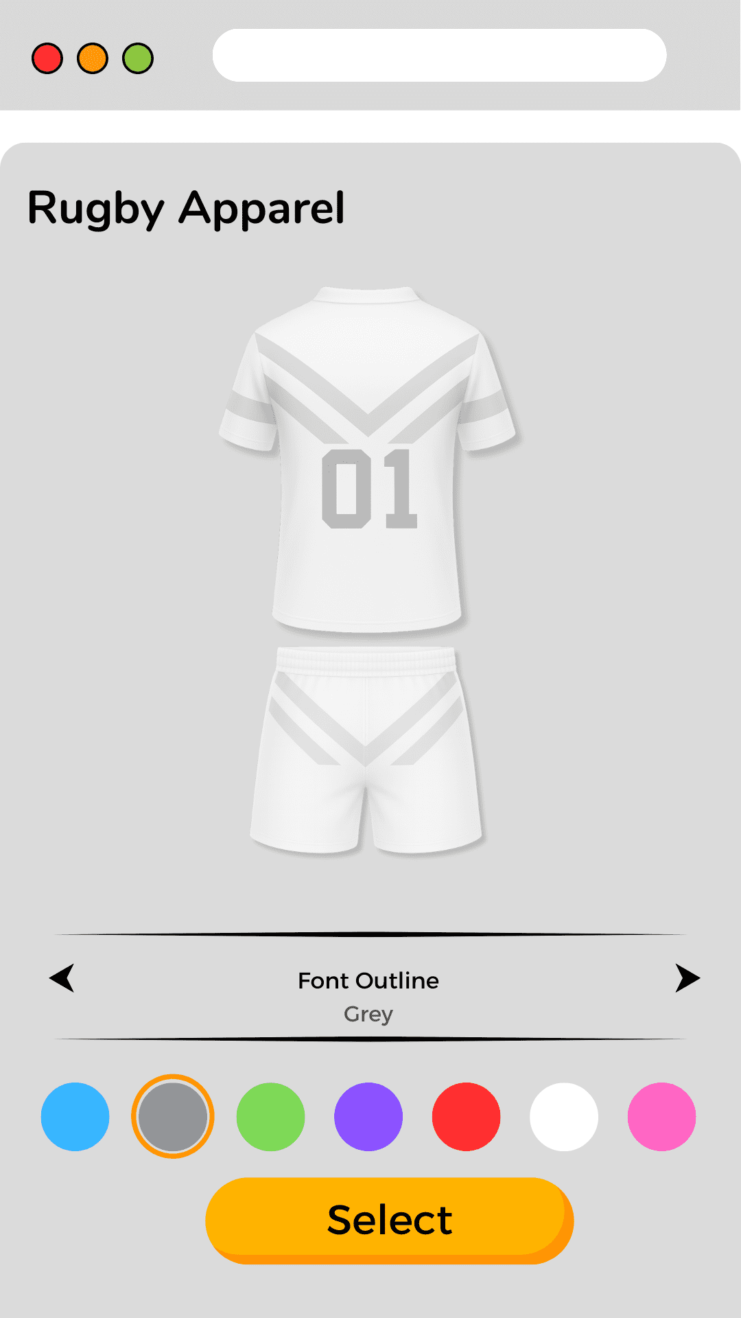 Rugby Mobile Apparel Mockup